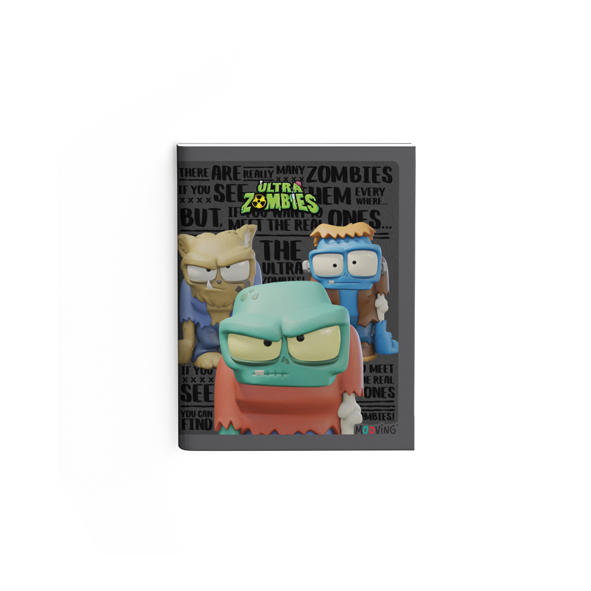 Cuaderno 16x21 T/F Abrochado 48 hjs. Ultra Zombies