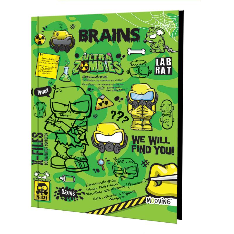 Cuaderno 16x21 T/D Cosido 48 hjs. Ultra Zombies