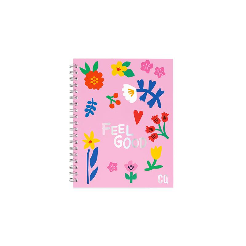 Cuaderno 16x21 espiral Tapa Dura 80 hjs. Como quieres