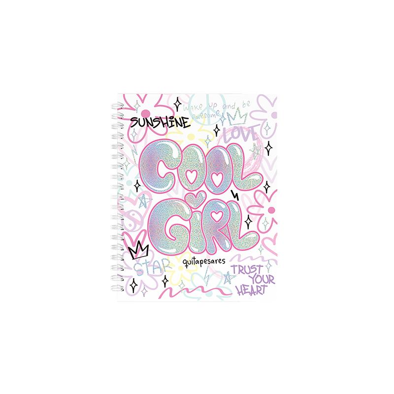 Cuaderno 16x21 espiral Tapa Dura 80 hjs. Quitapesares