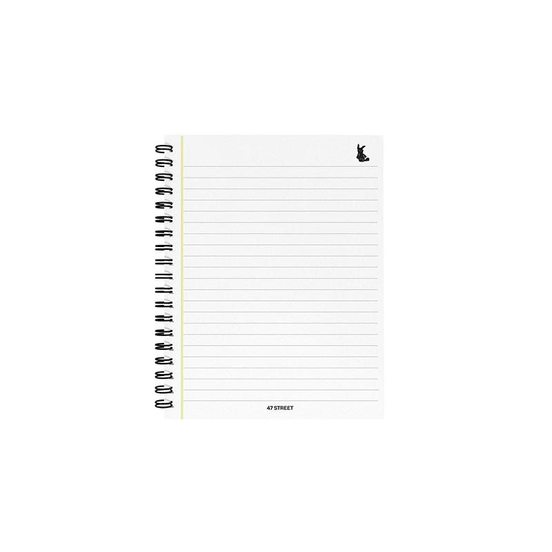 Cuaderno 16x21 espiral Tapa Dura 80 hjs. 47 Street