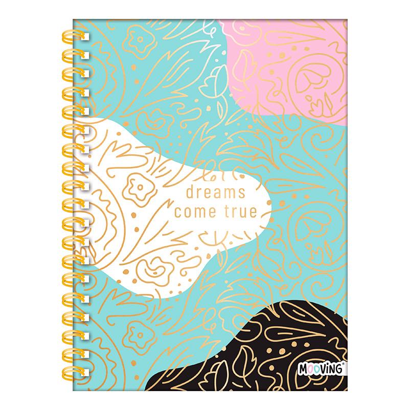 Cuaderno 16x21 espiral Tapa Dura 80 hjs. Chic