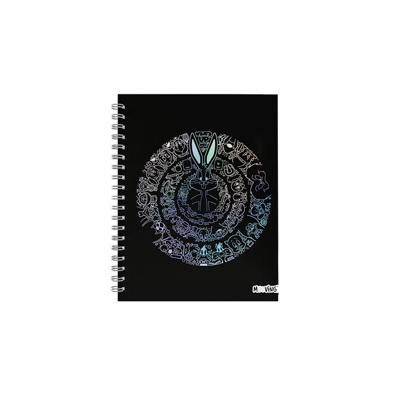 Cuaderno 16x21 espiral Tapa Dura 80 hjs. Looney Tunes