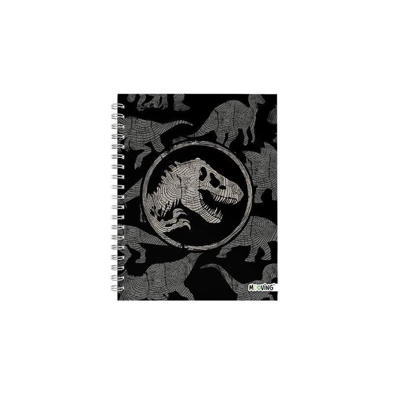 Cuaderno 16x21 espiral Tapa Dura 80 hjs. Jurassic World