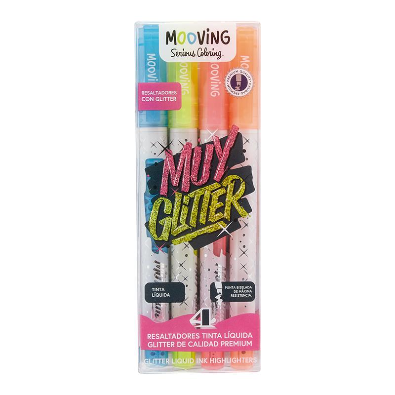Coloring - Resaltadores Glitter x 4