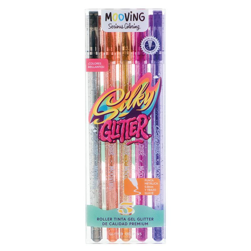 Coloring - Roller Tinta Gel Glitter x 5