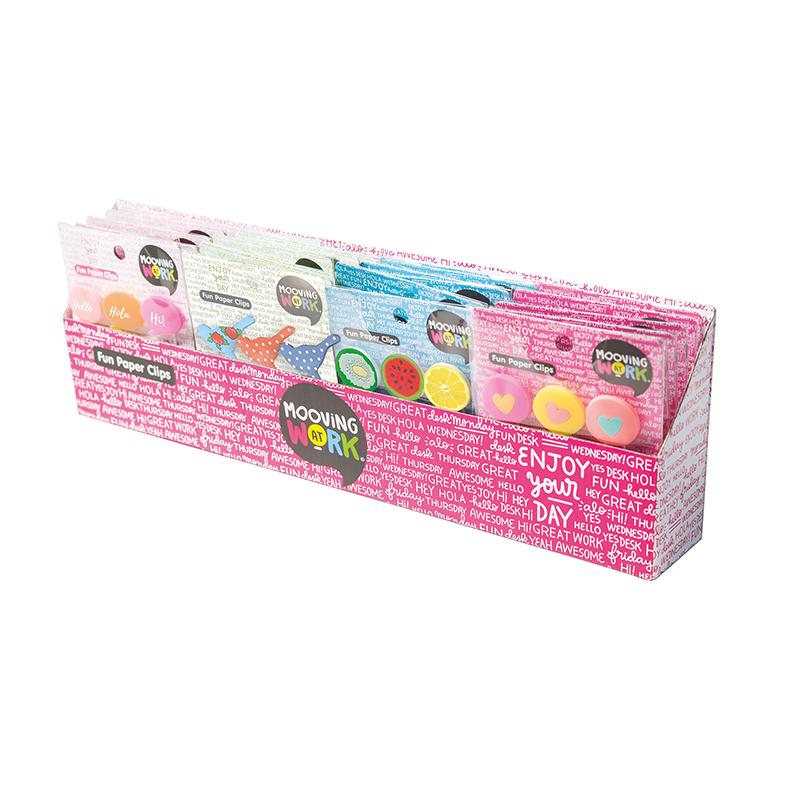 MAW - Display Fun Paper Clips - 24 Packs/blisters x 3u.