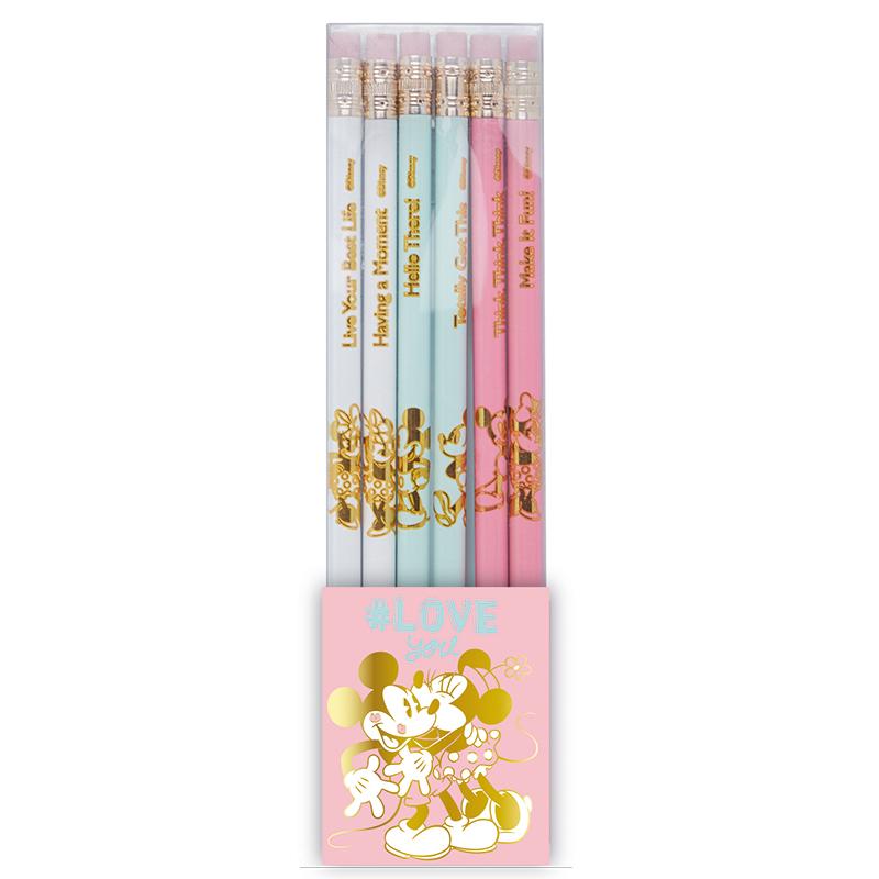MAW - Mickey&Minnie lápices x 6