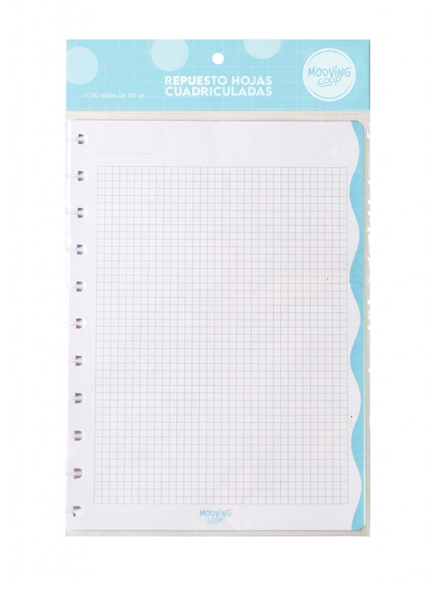 Mooving Loop - Repuesto Carta Cuadriculado 30 hjs.
