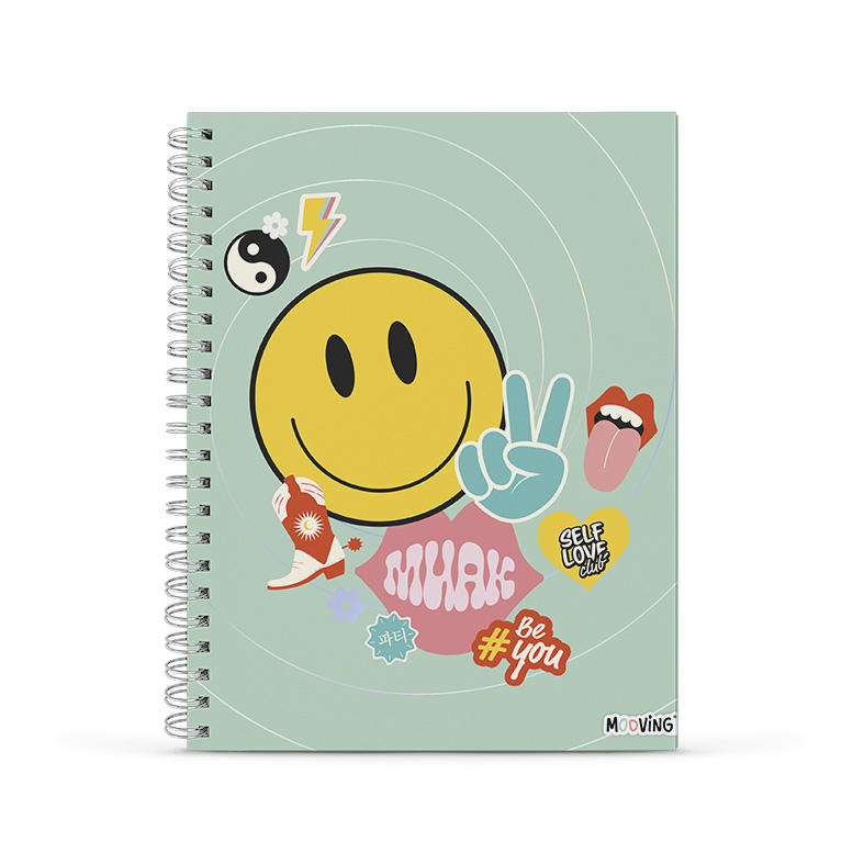 Cuaderno A4 Tapa dura 96 hjs. Smile Fever