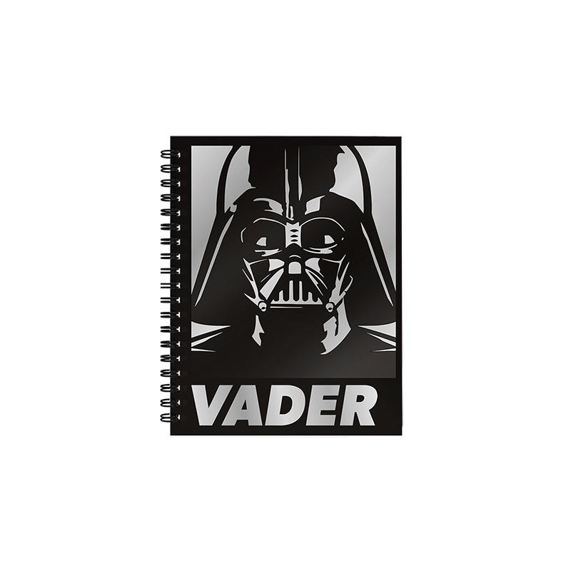 Cuaderno 16x21 espiral Tapa Dura 80 hjs. Star Wars