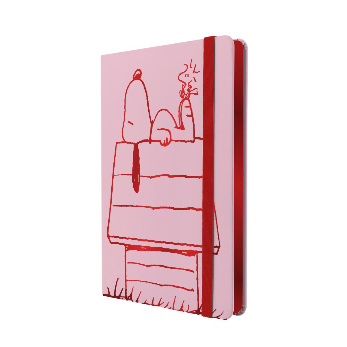 Mooving Notes A5 Tapa Dura Rayado Snoopy