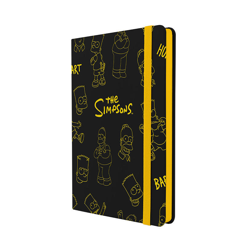 Mooving Notes A5 Tapa Dura Rayado Simpsons