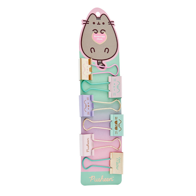 MAW Pusheen - Binder Clips 25 mm x 6