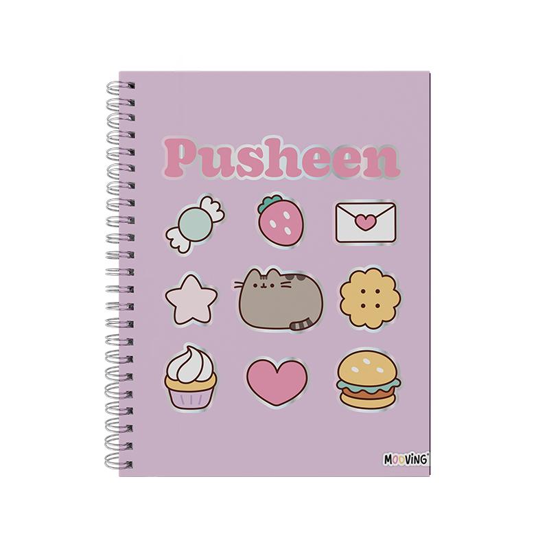 Cuaderno A4 Tapa dura 96 hjs. Pusheen