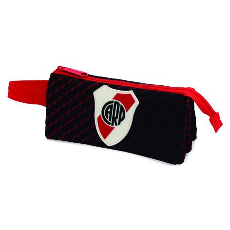 Cartuchera Cuádruple River Plate
