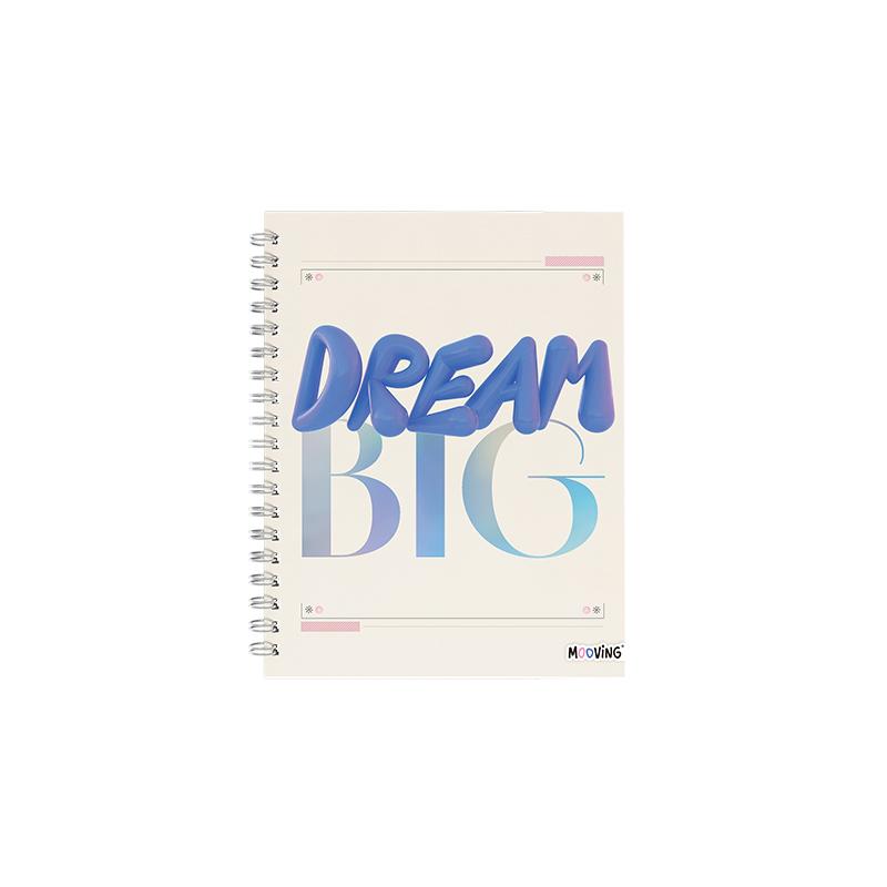 Cuaderno 16x21 espiral Tapa Dura 80 hjs. Balloon