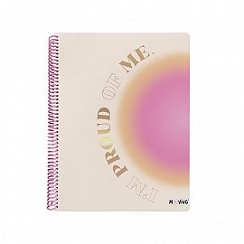 Cuaderno Universitario Rayado Pastel