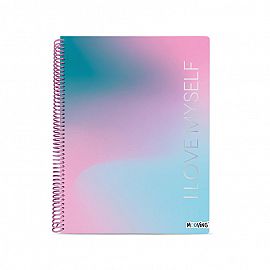 Cuaderno Universitario Cuadriculado Pastel