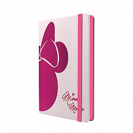 Mooving Notes A5 Tapa Dura Rayado Minnie Mouse