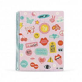 Cuaderno Universitario Rayado Smile Fever