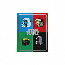 Cuaderno 19.5 x 24 cm Tapa Dura Cosido 48 hjs. Star Wars