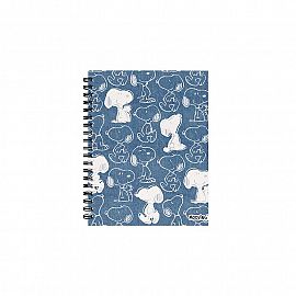 Cuaderno 16x21 espiral Tapa Dura 80 hjs. Snoopy