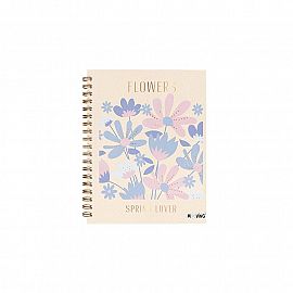 Cuaderno 16x21 espiral Tapa Dura 80 hjs. Garden