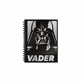 Cuaderno 16x21 espiral Tapa Dura 80 hjs. Star Wars