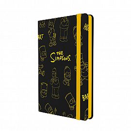 Mooving Notes A5 Tapa Dura Rayado Simpsons