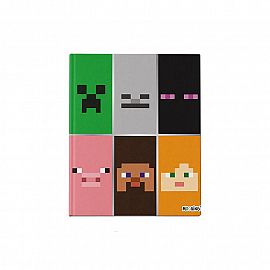 Cuaderno 19.5 x 24 cm Tapa Dura Cosido 48 hjs. Minecraft