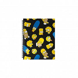 Cuaderno 16x21 espiral Tapa Dura 80 hjs. Simpsons