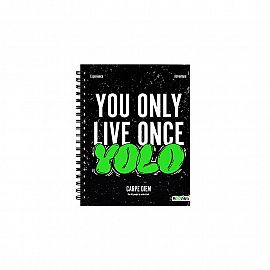 Cuaderno 16x21 espiral Tapa Dura 80 hjs. Grunge